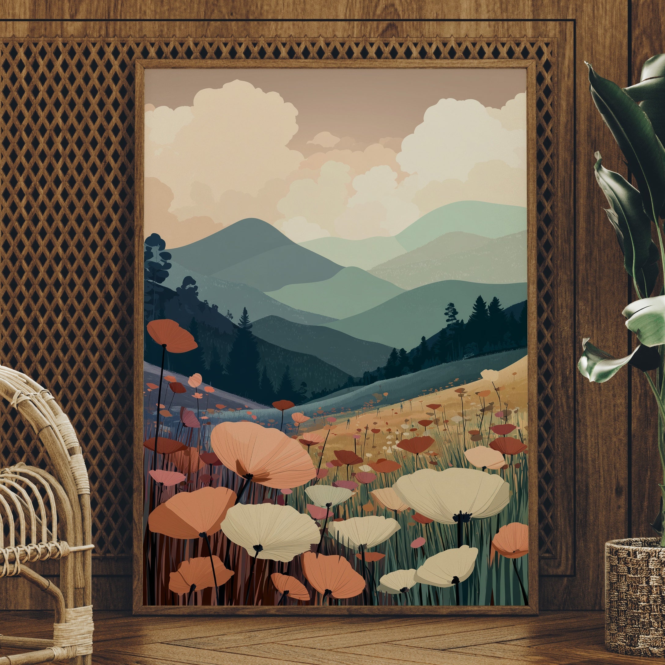 Valley Poppies Whisper To Mountains
