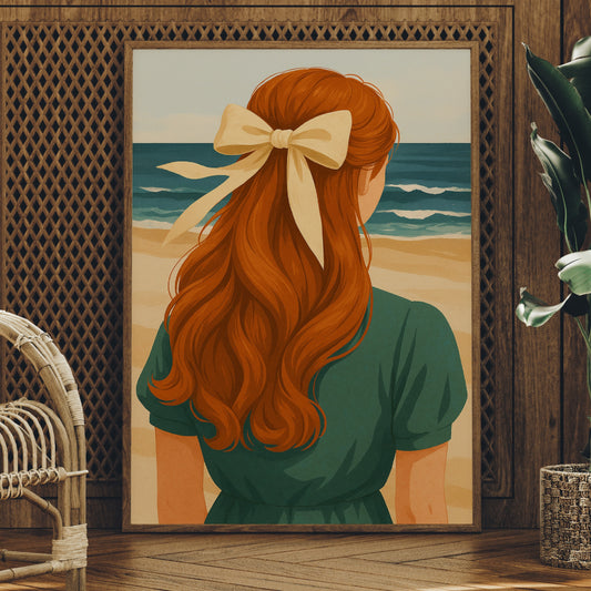 Copper Waves Meet Ocean Blue