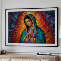 Mosaic Prayer In Vibrant Hues