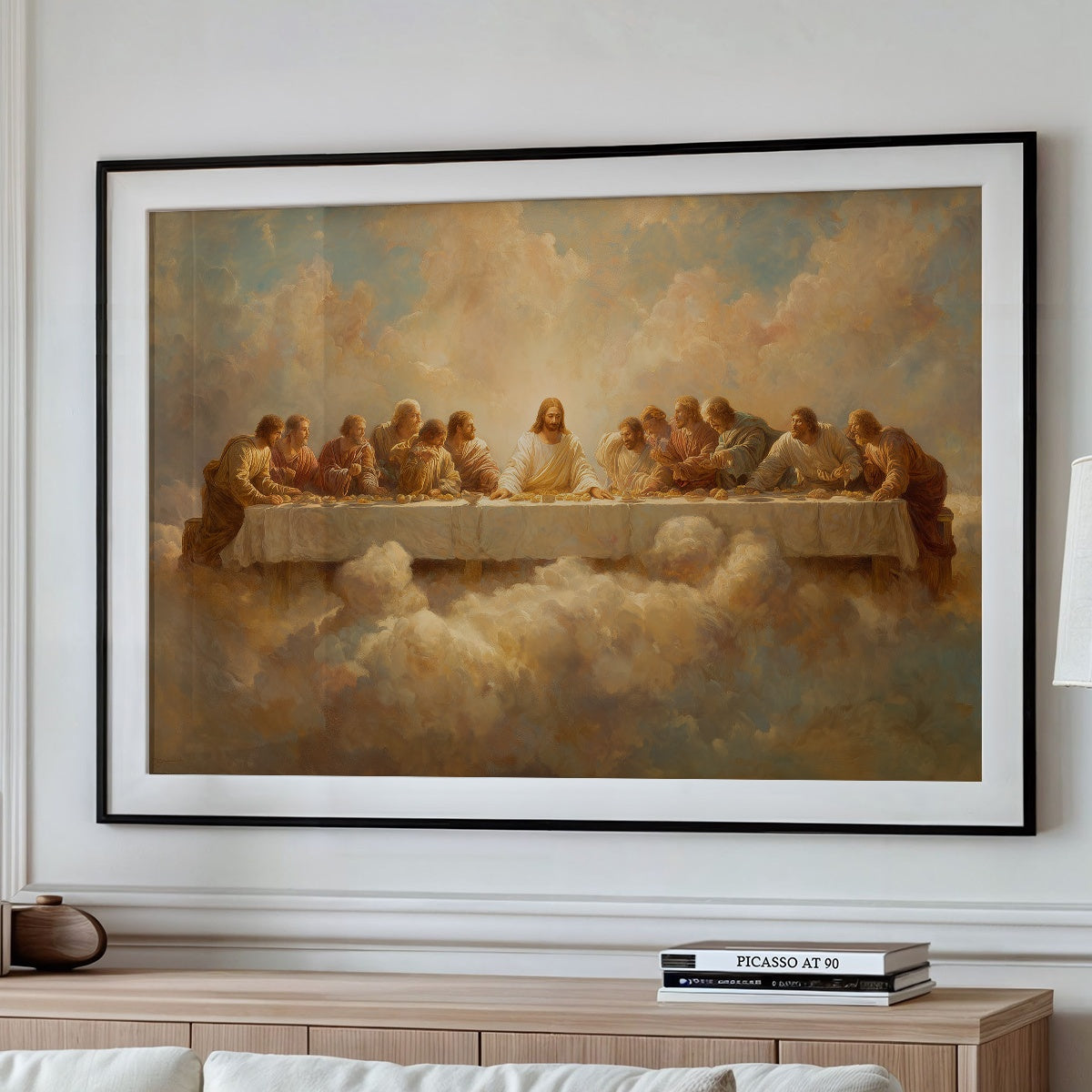 Sacred Gathering Among Golden Clouds