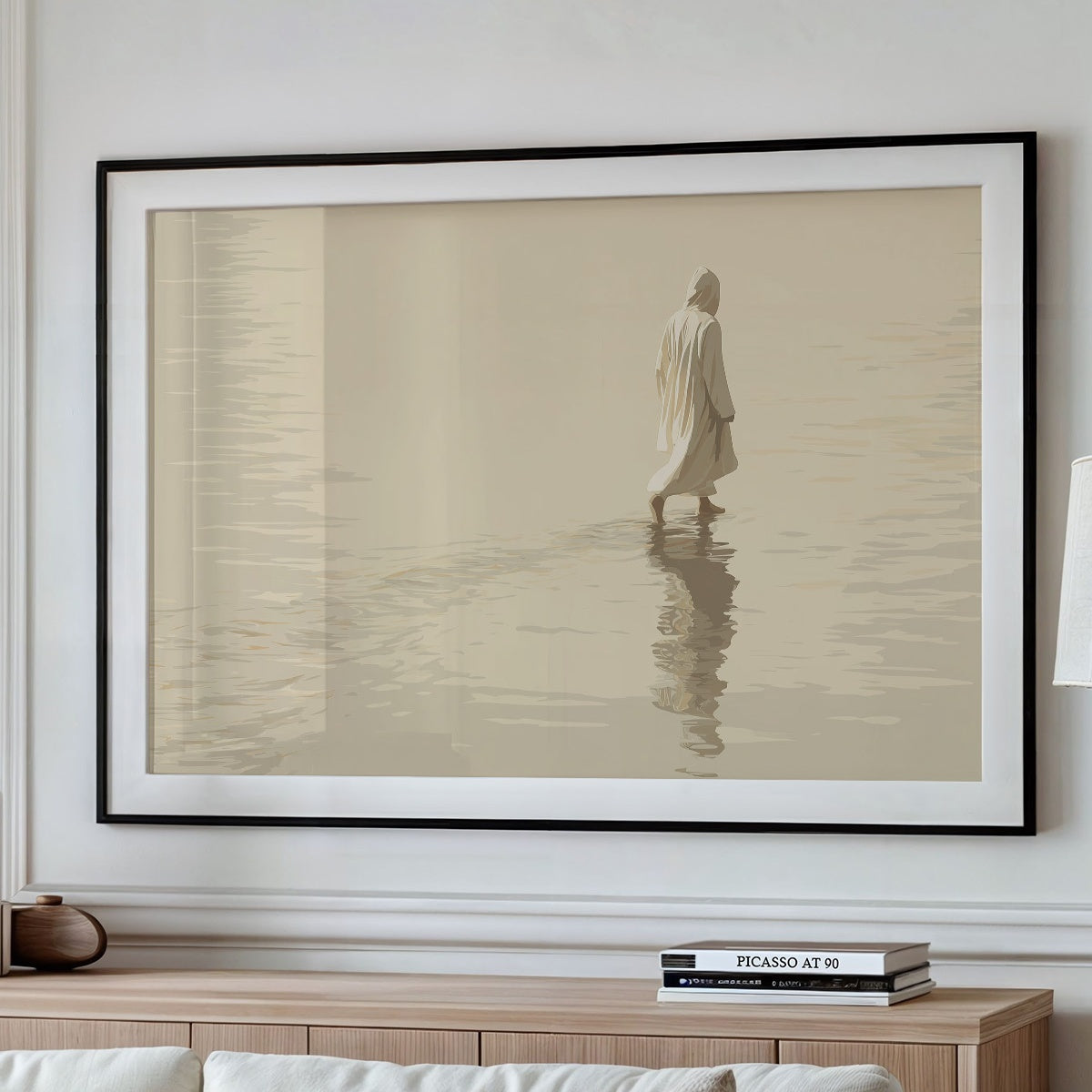 Solitary Path Across Still Waters