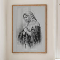 Quiet Prayer On Rustic Wood