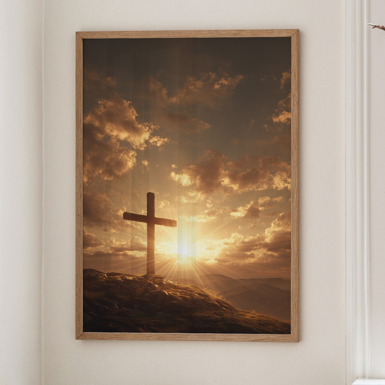 Sunlit Promise On Calvary Hill