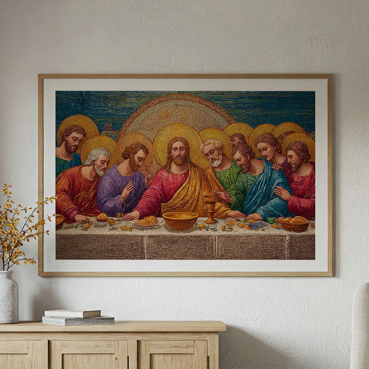 Ancient Mosaic Among Modern Pages