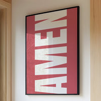 Bold Letters Against Rose Canvas