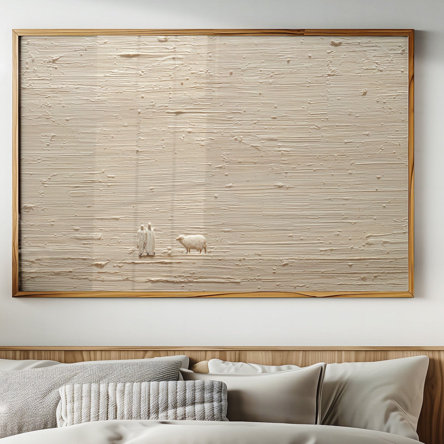 Tiny Figures Across Textured Plains