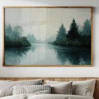 Evergreens Reflect Upon Still Waters