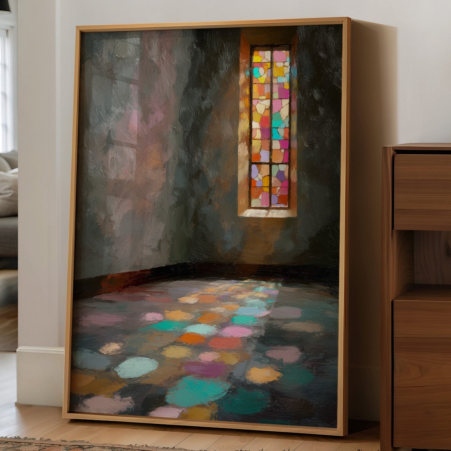 Stained Light Paints Sacred Floors