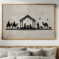 Silent Night In Ink Silhouettes