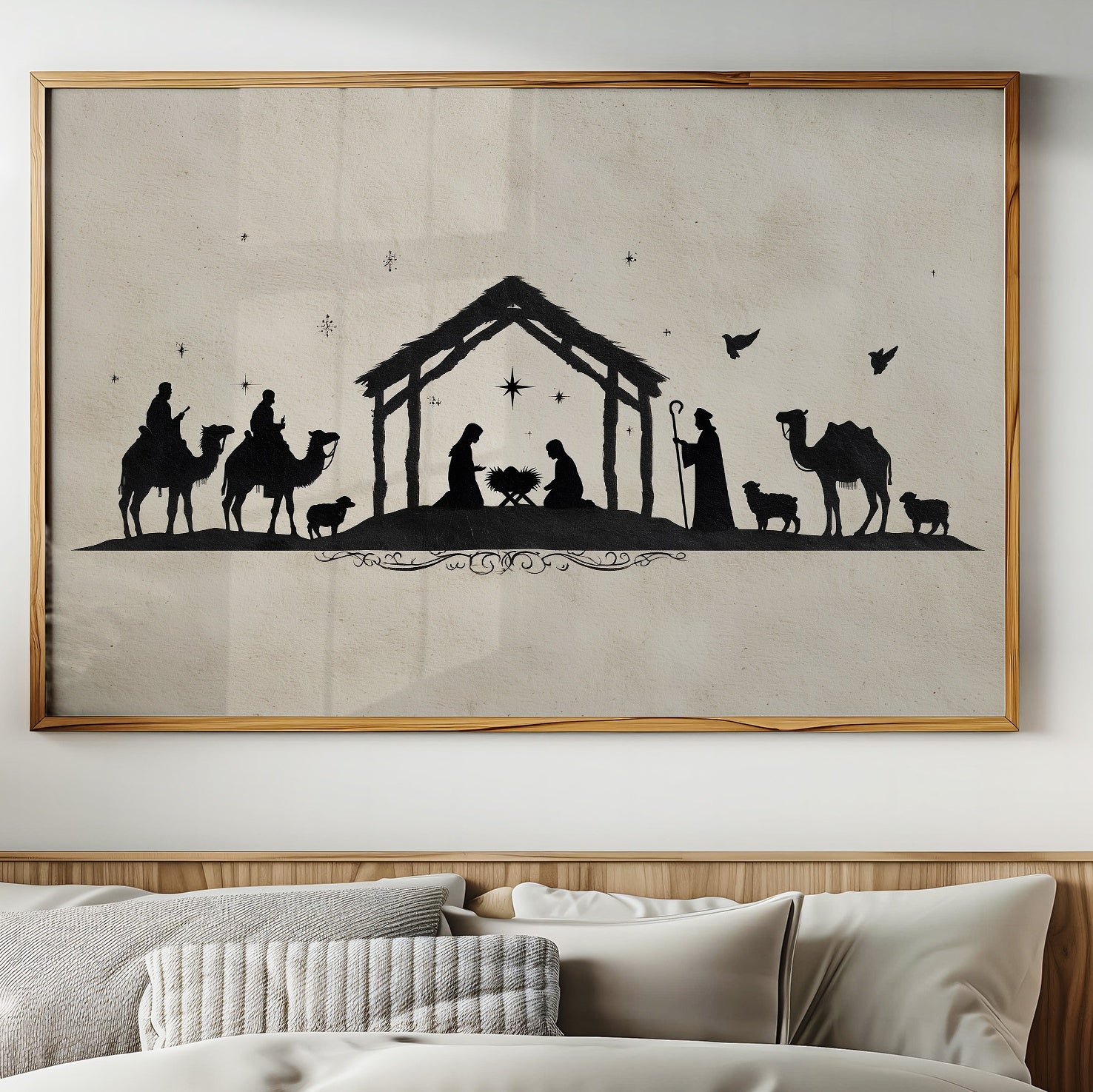 Silent Night In Ink Silhouettes