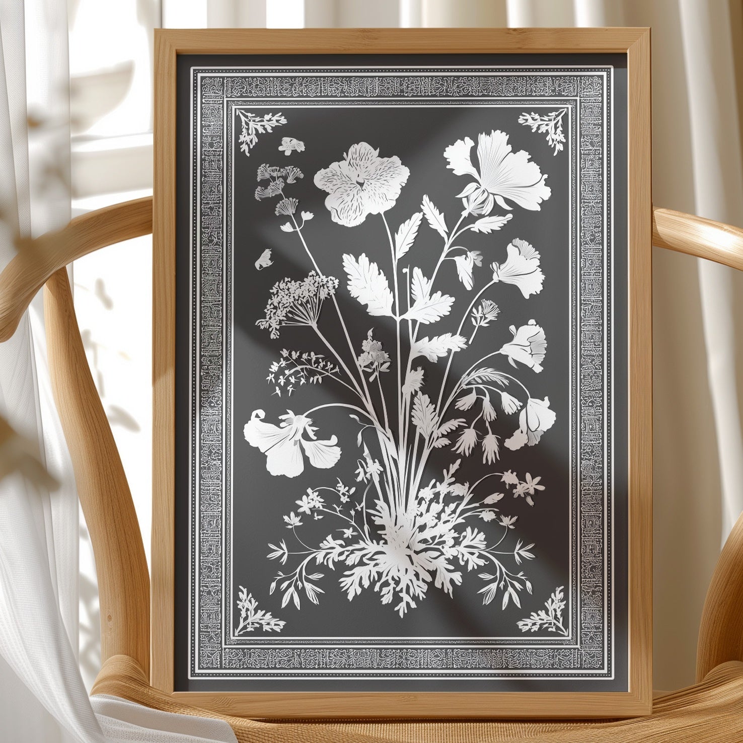 Botanist's Journal In Negative Space