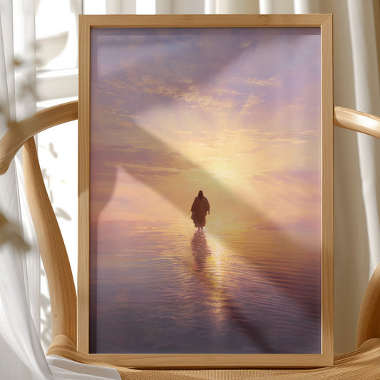 Solitary Path Into Golden Waters