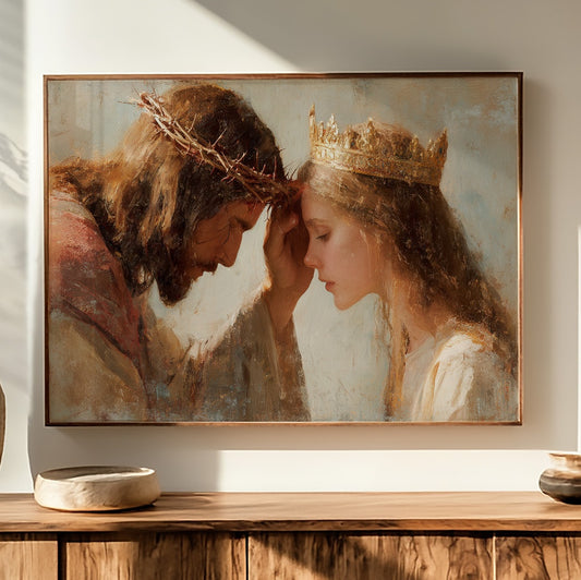 Crowns Meet In Tender Devotion