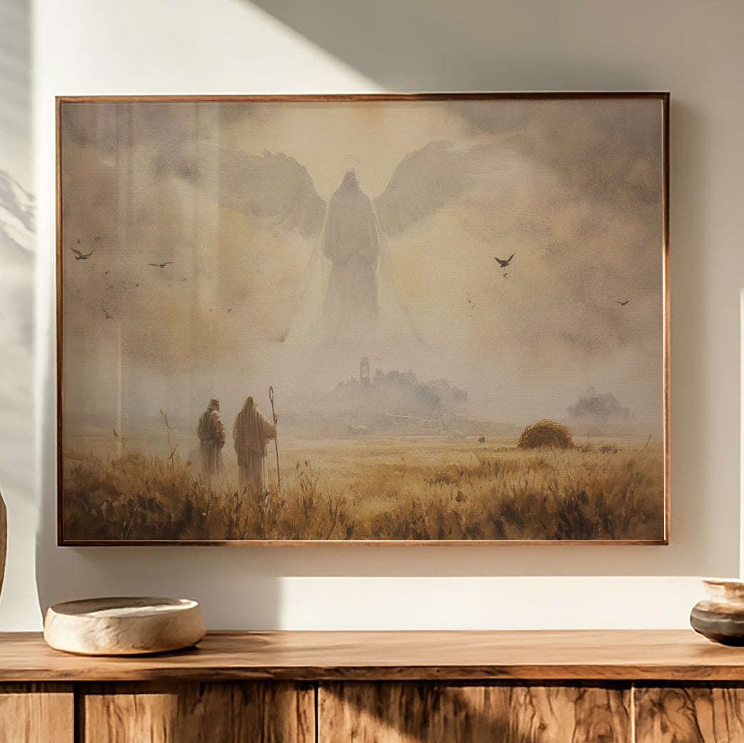 Pilgrims Beneath Celestial Light