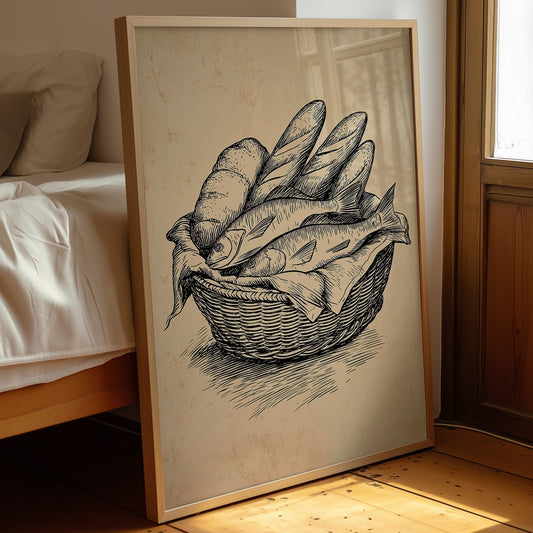 Morning Catch In Rustic Lines