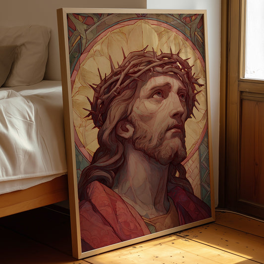 Sacred Gaze Toward Heaven's Light