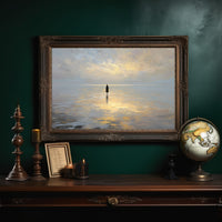 Solitude Walks Upon Golden Waters