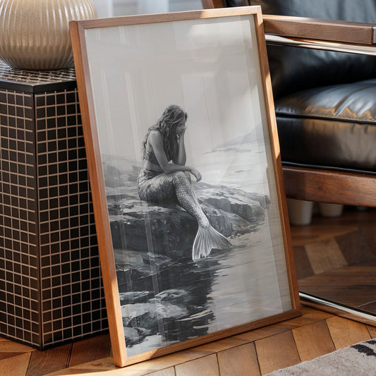 Monochrome Myths At Ocean's Edge