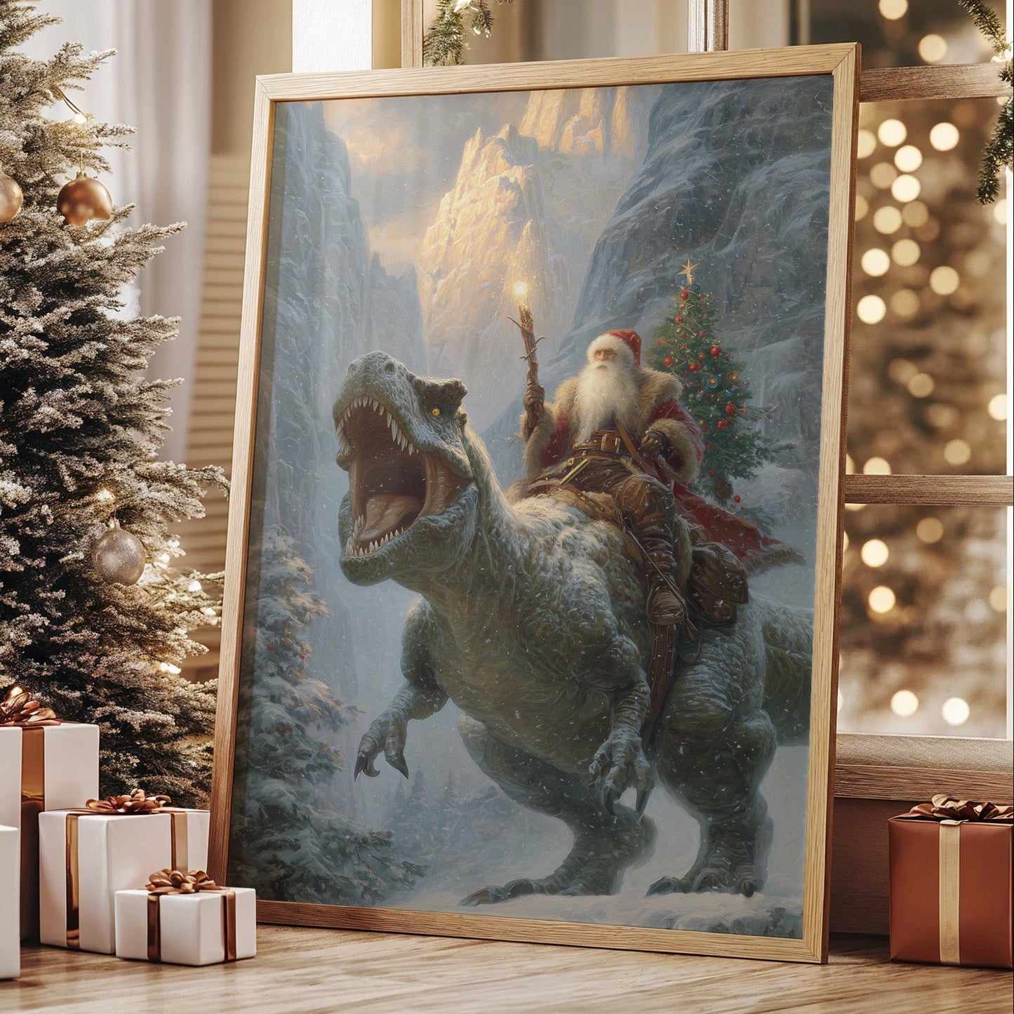 Prehistoric Sleigh: Holiday Delivery Through Time