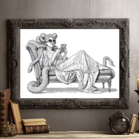 Modern Medusa's Digital Repose