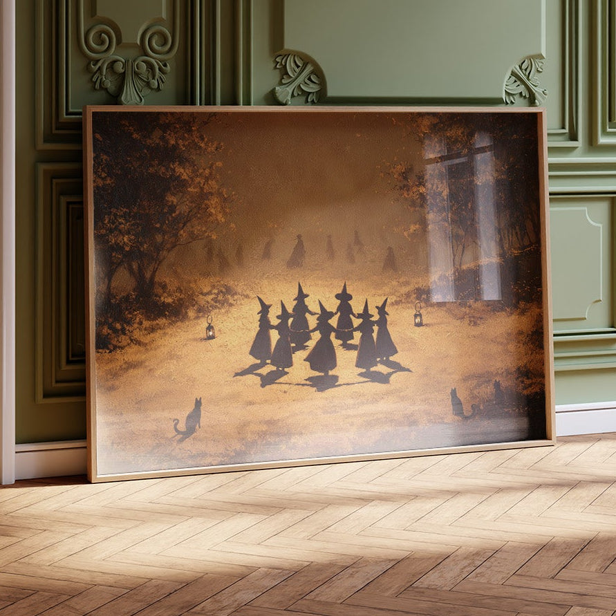 Autumn Coven Gathers By Moonlight