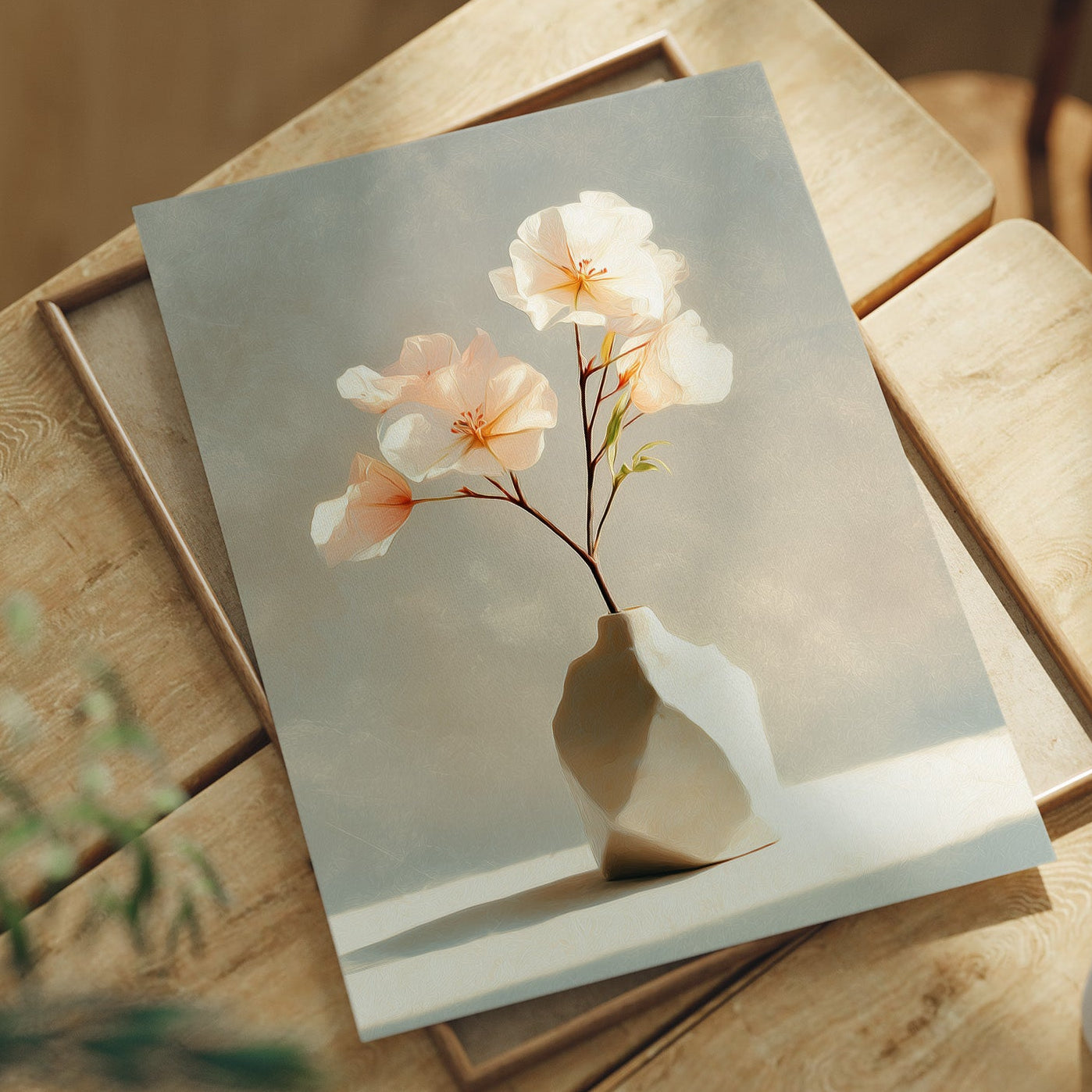 Delicate Blossoms in Blush and Cream
