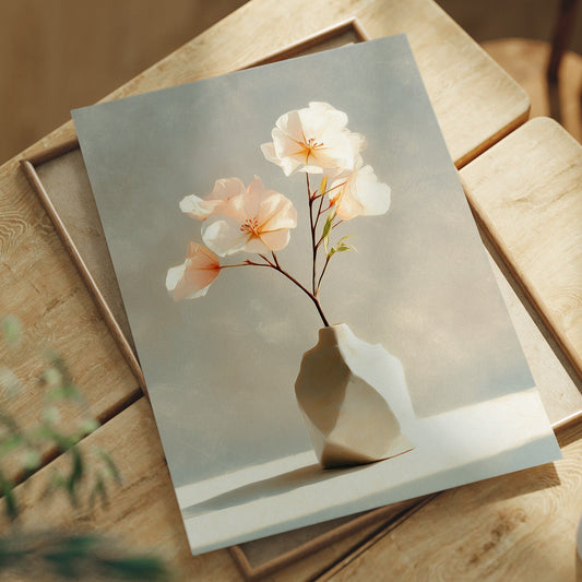 Delicate Blossoms in Blush and Cream