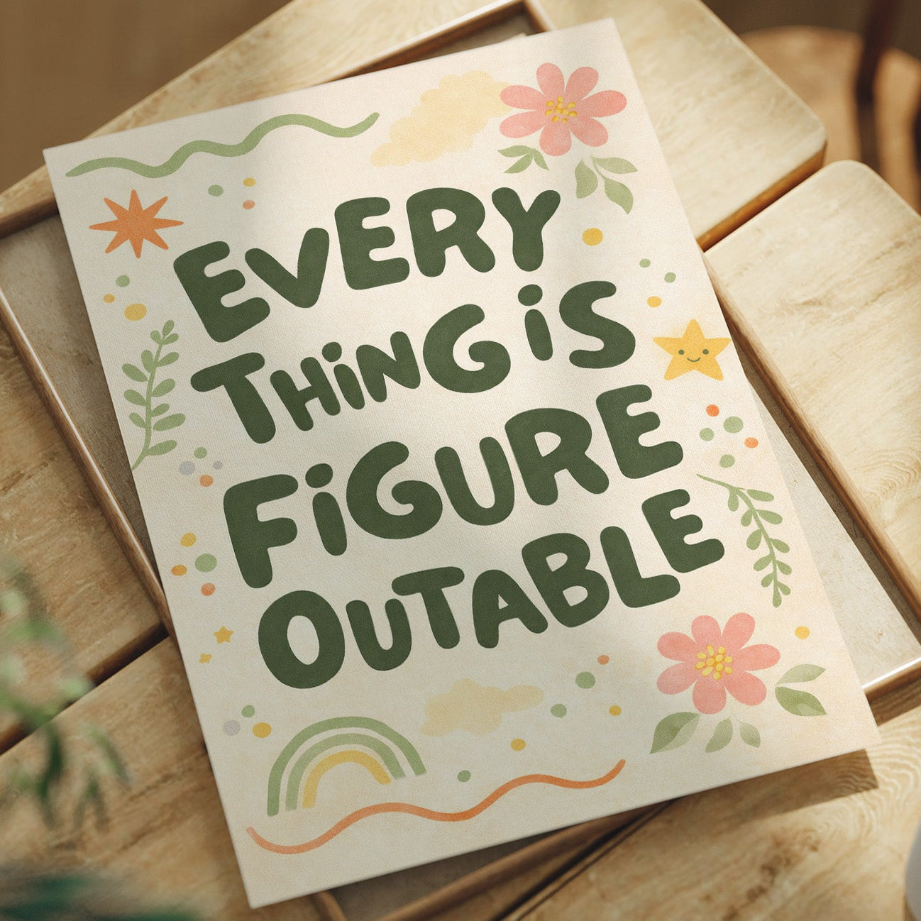 Everything Is Figure Outable in Botanical Embrace