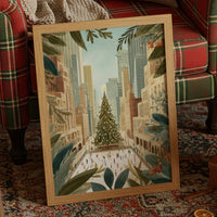 Metropolitan Yuletide: Skaters Beneath the Star