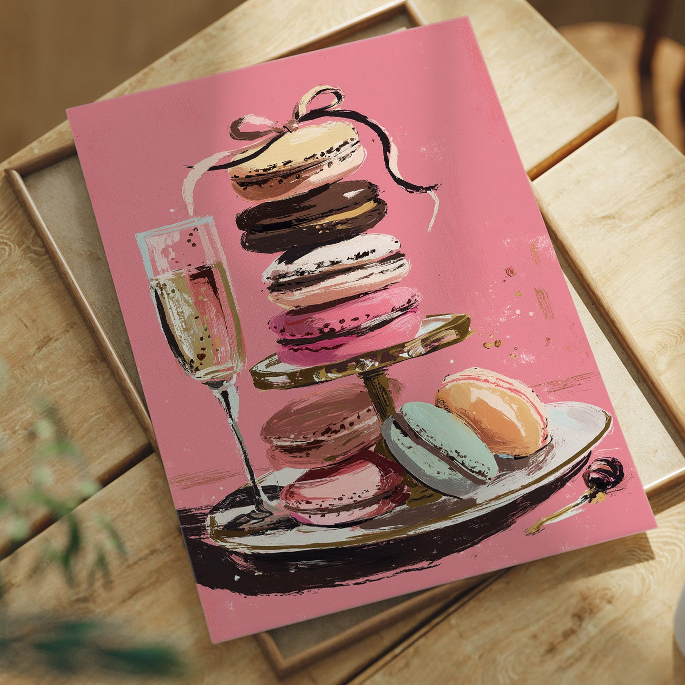 Champagne and Macarons: A Confectionary Tower