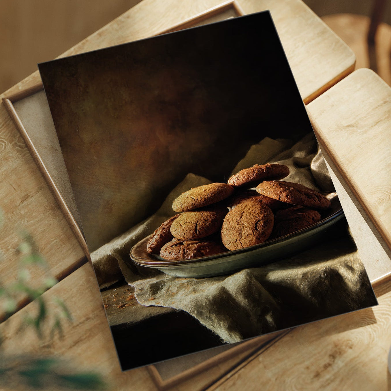 Rustic Abundance: Cookies in Chiaroscuro