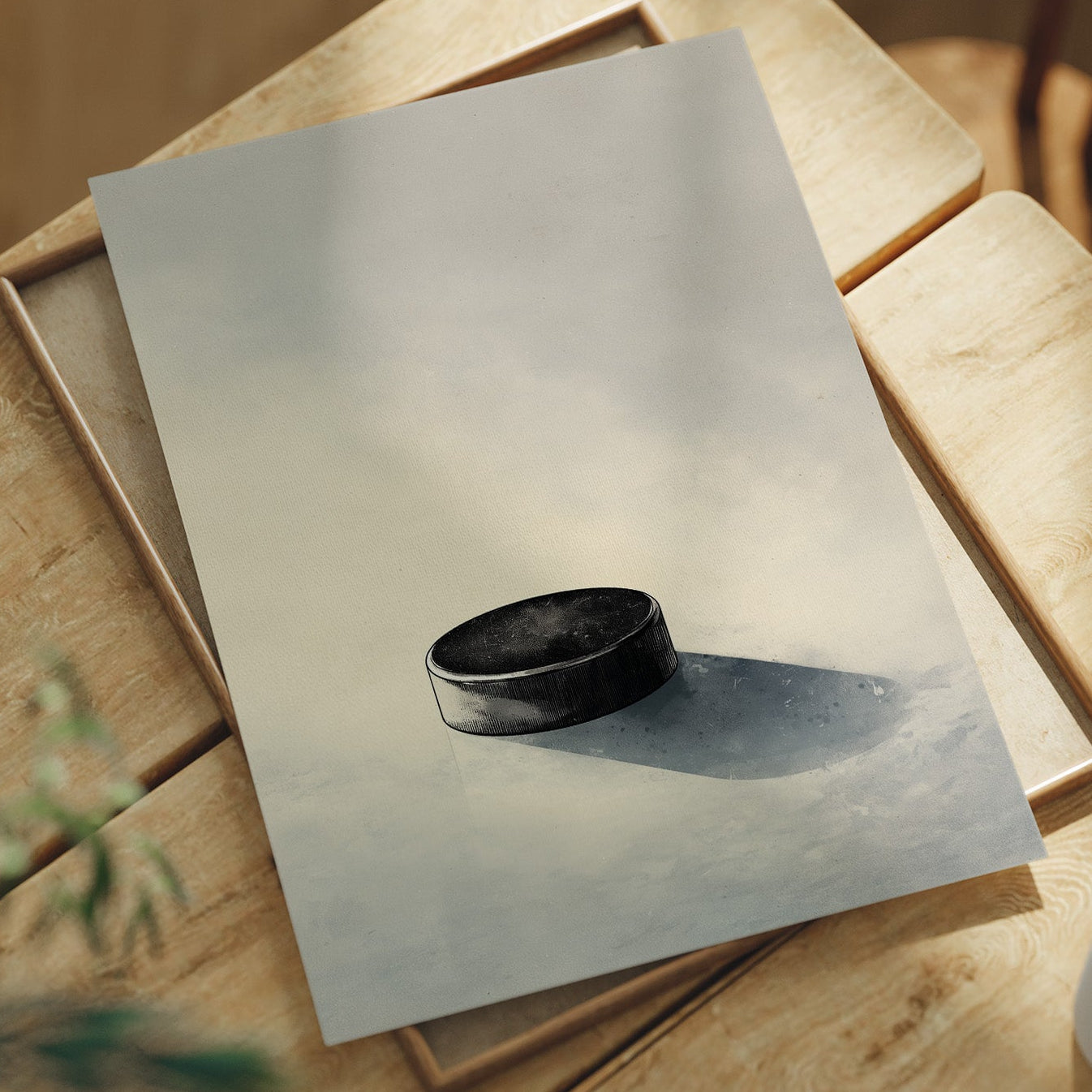Solitary Puck: Meditation on Ice
