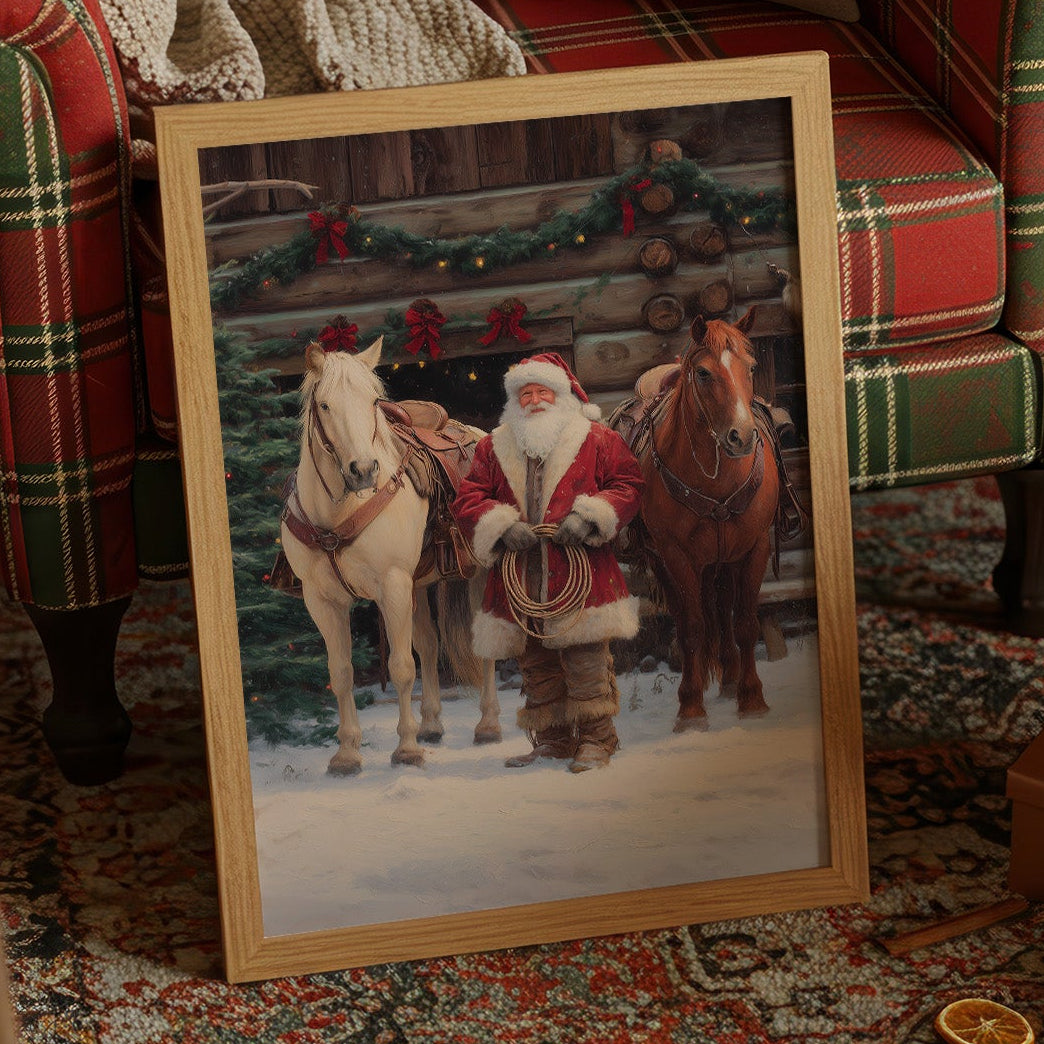 Frontier Christmas: Santa's Western Sleigh Team