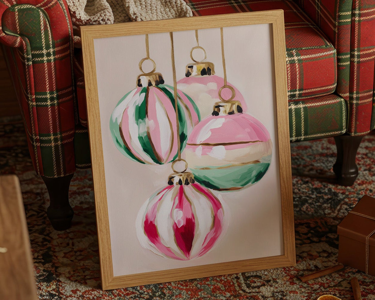 Pastel Ornaments Dancing in Light