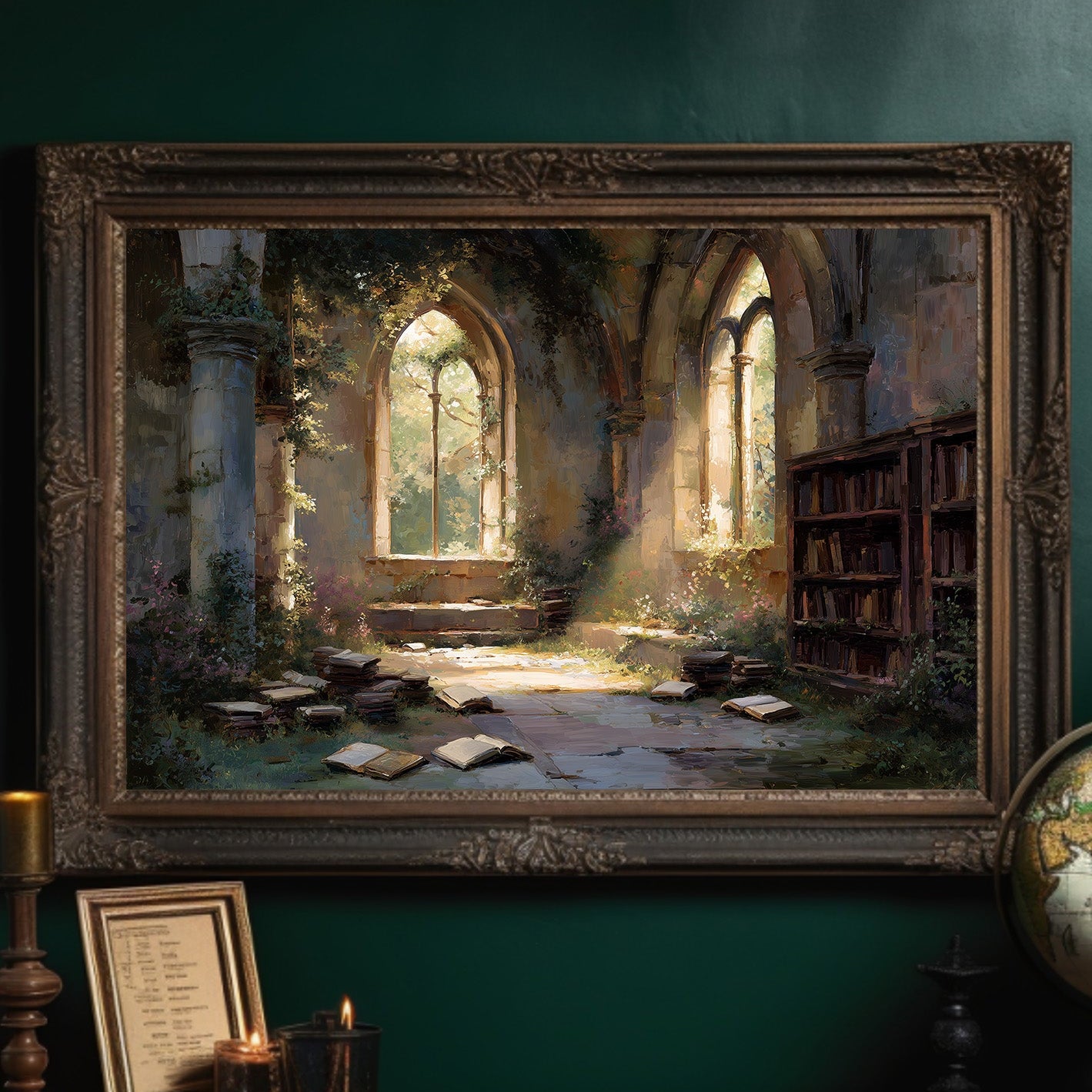 Ancient Pages Bathe In Light