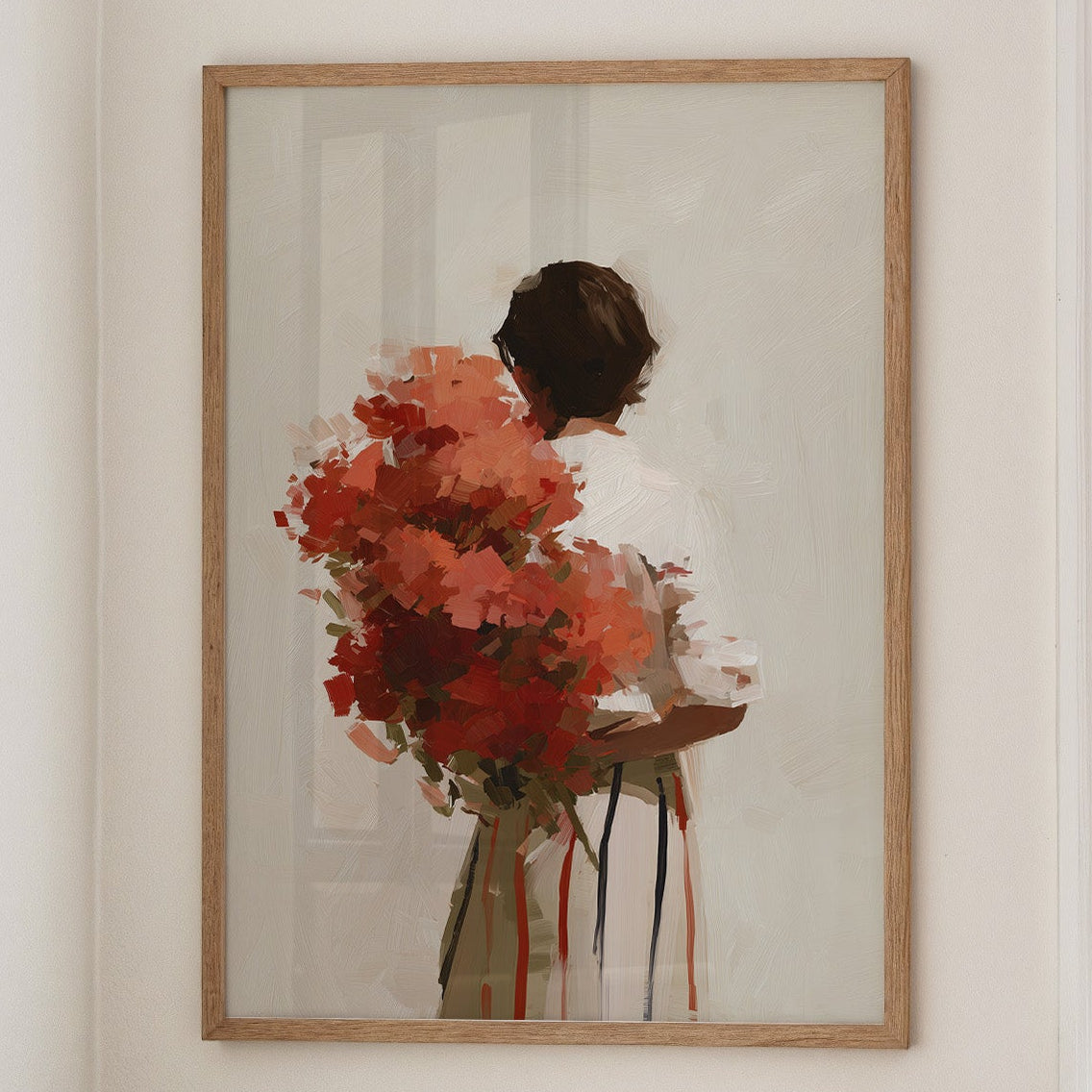 Vermilion Embrace: Bouquet of Memories