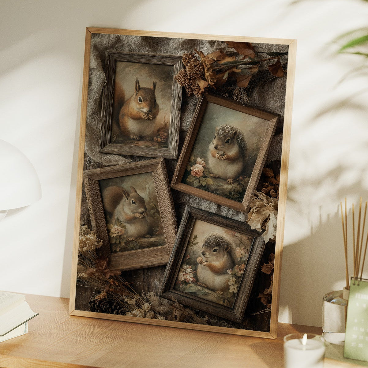 Woodland Portraits in Rustic Frames