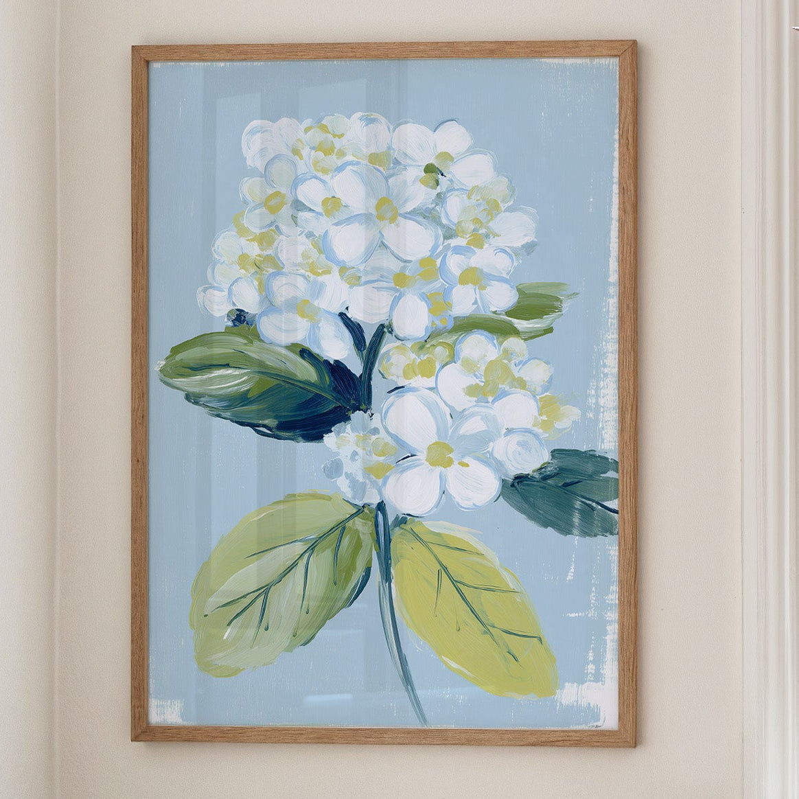 Hydrangea Against Sky Blue