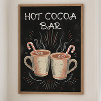 Chalkboard Comfort: Steaming Mugs Await