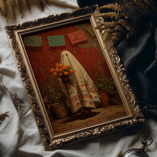 Marigold Offerings Under Papel Picado