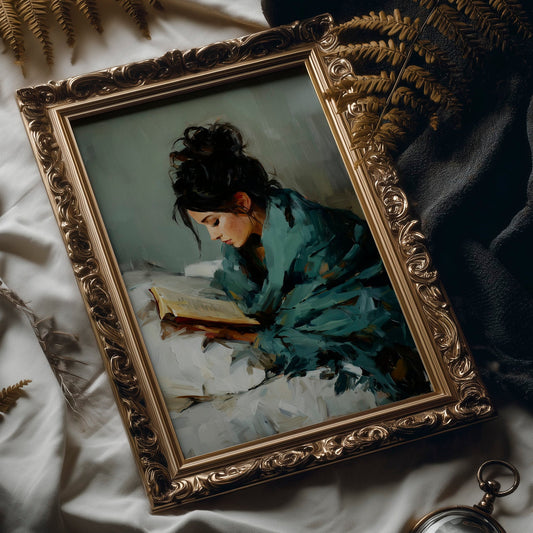 Quiet Moments in Teal and Ivory