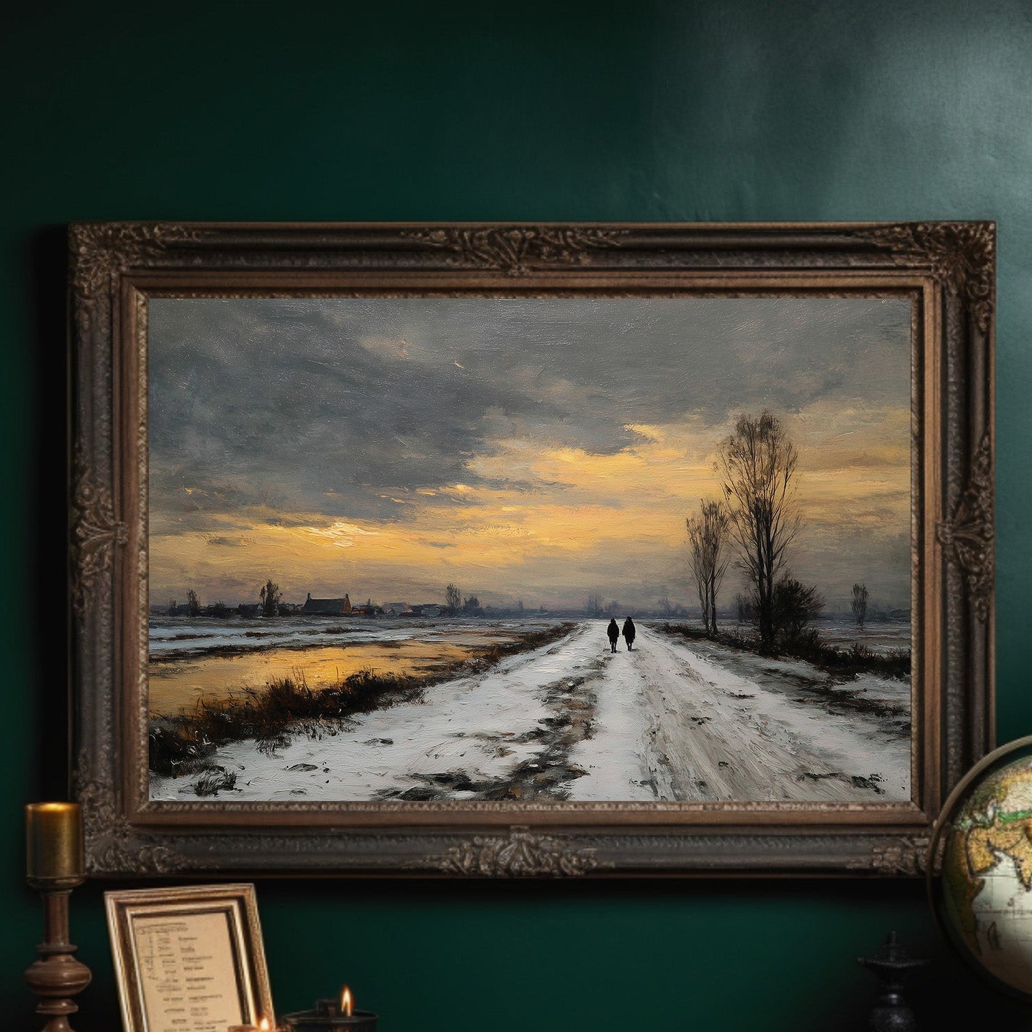 Frost Path To Golden Horizon
