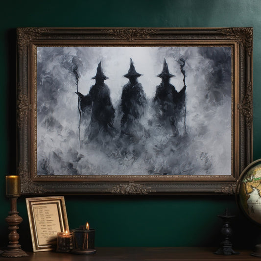 Mist Cloaked Figures Await Dawn