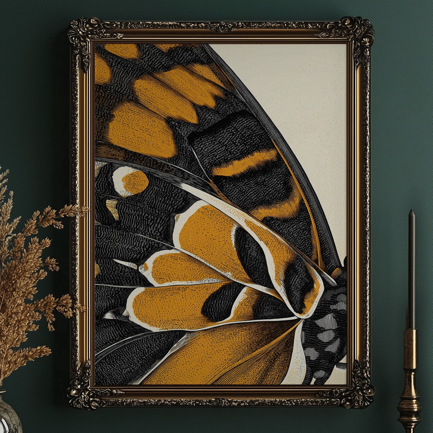 Amber Wings: Nature's Intricate Architecture