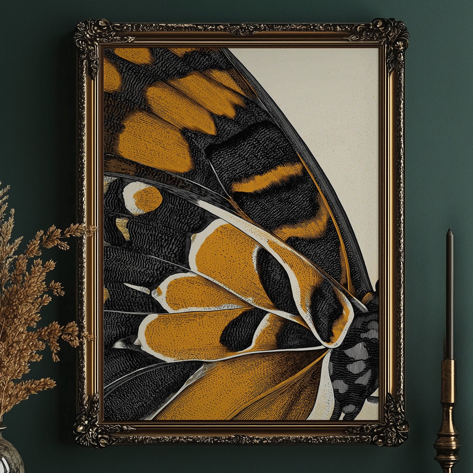 Amber Wings: Nature's Intricate Architecture