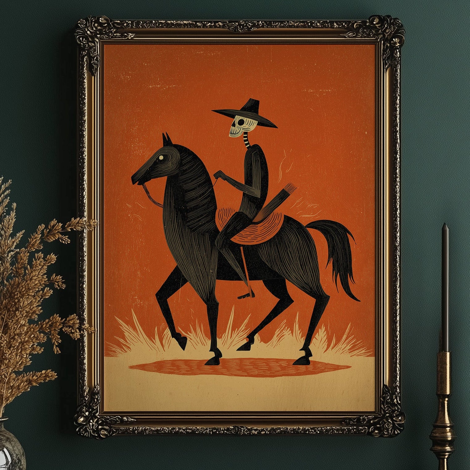 Midnight Rider in Burnt Skies