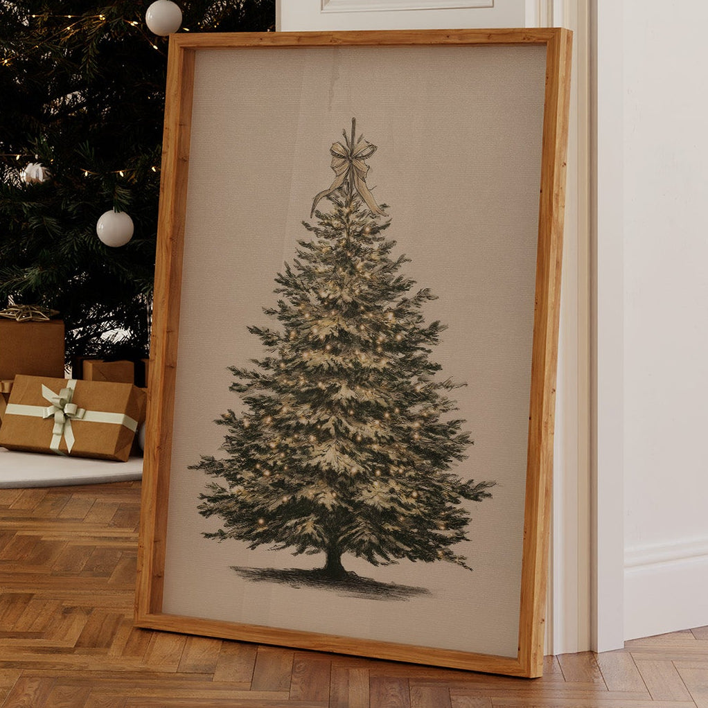 Luminous Evergreen: A Winter's Portrait