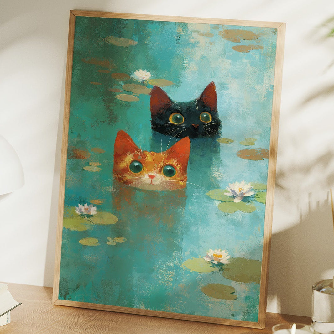 Curious Companions in the Lily Pond