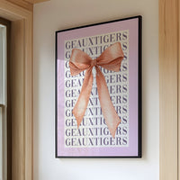 Purple Pride Wrapped in Coral Silk