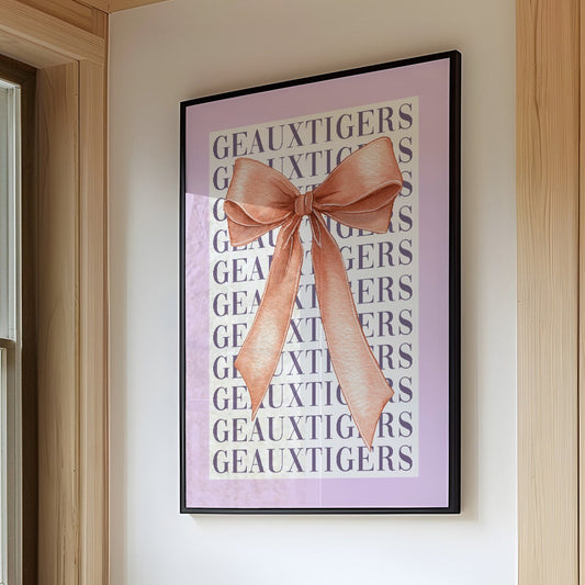 Purple Pride Wrapped in Coral Silk